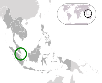 English: Singapore (dark green) / ASEAN (dark ...