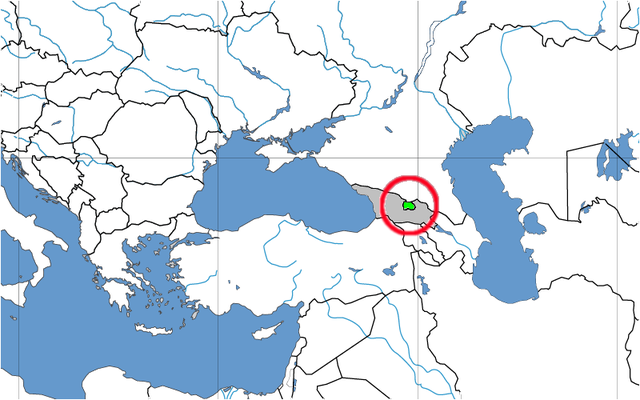 South Ossetia (green circled in red)