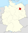 Localização de Prignitz Oriental-Ruppin na Alemanha