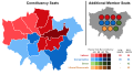London assembly election 2012 - Winning party vote by constituency & regional seats