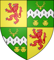 Arms of Alexander Duff, 1st Duke of Fife and 7th Baron of MacDuff Macduff arms.svg