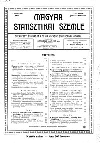 Magyar Statisztikai Szemle (1923)