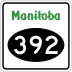 Provincial Road 392 marker