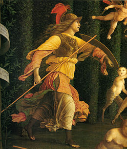 Mantegna, trionfo della virtù, dettaglio 02.jpg
