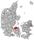 Расположение коммуны на карте Дании