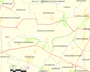 Poziția localității Sceaux-du-Gâtinais