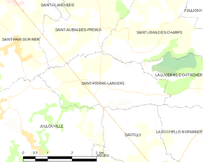 Poziția localității Saint-Pierre-Langers