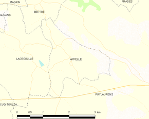 Poziția localității Appelle