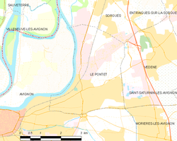 Kart over Le Pontet (Vaucluse)