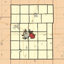 Location in Champaign County