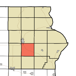 Karte, die Jefferson Township, Allamakee County, Iowa.svg hervorhebt