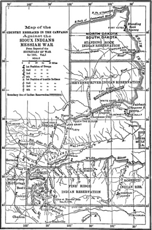 Map of the country embraced in the campaign against the Sioux Indians Messiah War.png