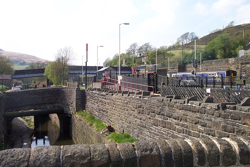 File:Marsden station and canal.jpg