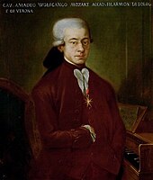 The Classical era composer Mozart was paid to ghostwrite music for wealthy patrons who wished to give the impression that they were gifted composers. Martini bologna mozart 1777.jpg