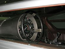 Steering wheel with gauges Maserati Boomerang steering wheel.jpg