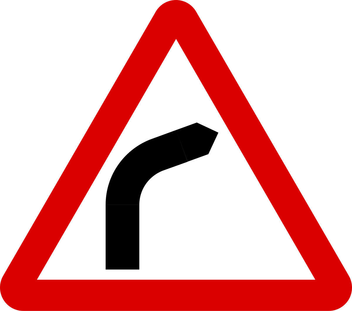 File:Mauritius Road Signs - Warning Sign - Bend to right.svg ...