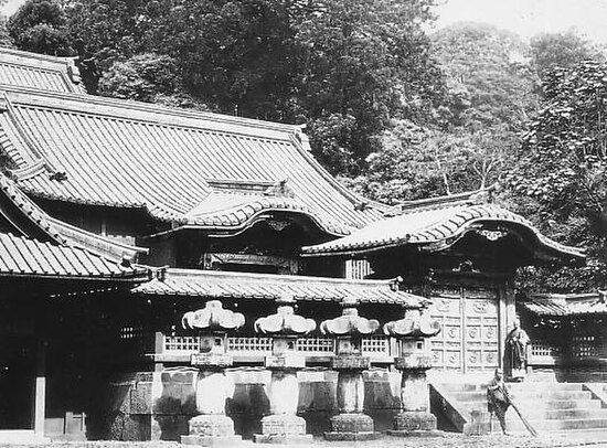 Mausoleum of Sugenin taken in Meiji Era