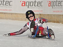 Rennrodel-Armeesportler, 1. Lauf Finale Damen, bin Sonntag (12.02.2012) Auf  der Rennschlitten - Und Bobbahn in Altenberg. Sterben Sie, Deutsche  Rennrodlerin Natalie Geisenberger Fährt Durch Den Eiskanal. Vom 6. Bis 12.  Februar Semesters