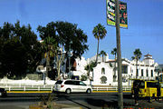 Hotel Riviera del Pacifico Cultural and Convention Center built in 1930 as a gambling casino supposedly financed by Al Capone and managed by Jack Dempsey. Its clientele included Myrna Loy, Lana Turner and Dolores del Río.[20]