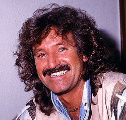 Mike Mareen auf Promotion für seine 1987 erschienene Single 
