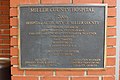 Miller County Hospital plaque