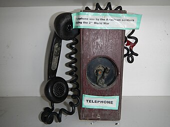 Telephone used by American soldiers (WWII, Minalin, Pampanga, Philippines)
