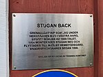 Stugan Backs skylt