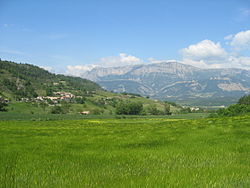 Skyline of Montmaur-en-Diois