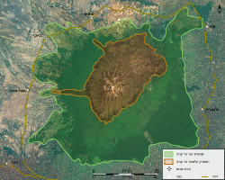 האזורים המוגנים בהר קניה