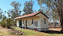 The former Muckadilla Railway Station, now a tourist centre Muckadilla Whistle Stop September 2019.jpg