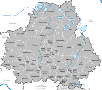 Beliggenheten til Landkreis Görlitz
