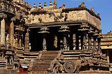 Charriot shaped Mukhamandapam N-TN-C189 Airavatesvara Temple-Chariot- Like-Rajagambhira-Mandapam-Pulled-by-Horses.jpg