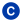 The letter C on a blue circle