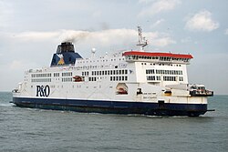 The Pride of Canterbury off Calais, December 2011