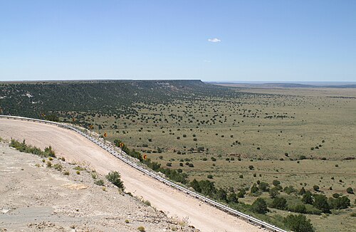 Northwest escarpment of the Llano Estacado