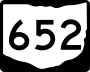 State Route 652 marker