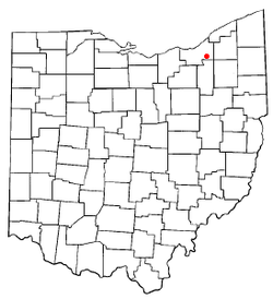 Location of Bedford in Ohio
