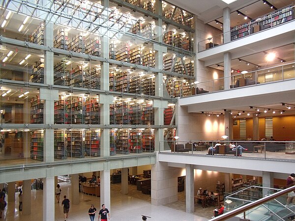 The East Atrium at the William Oxley Thompson Memorial Library.