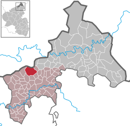 Oberirsen - Carte