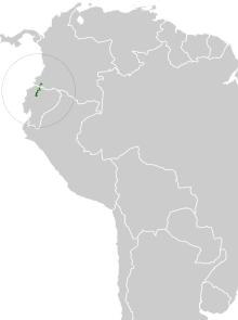 Odontophorus melanonotus map.svg