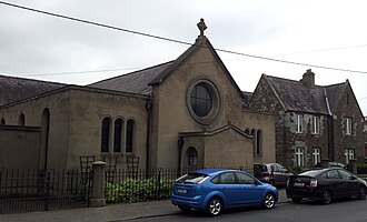 The former parish church in Coolock village, now a community centre and offices Old St Brendans Church Coolock.jpg