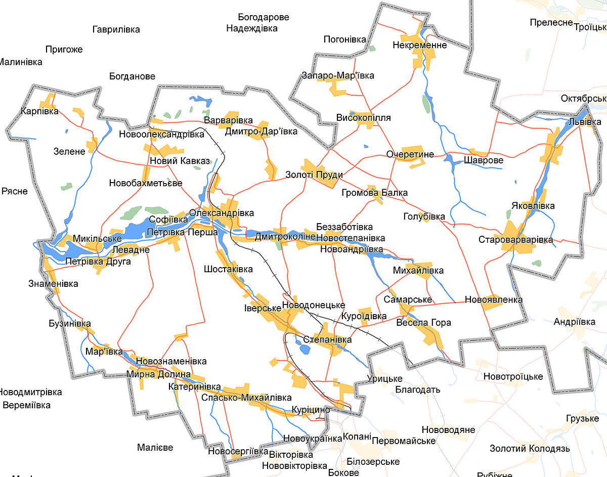 Карта украины новоалександровка
