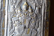 On one of the doors of the temple