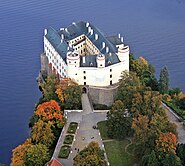 Orlík Castle in Orlík nad Vltavou, South Bohemia, restored in 1992