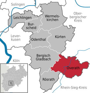 Overath Place in North Rhine-Westphalia, Germany