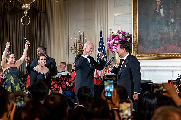Salonga at a White House state dinner in 2023