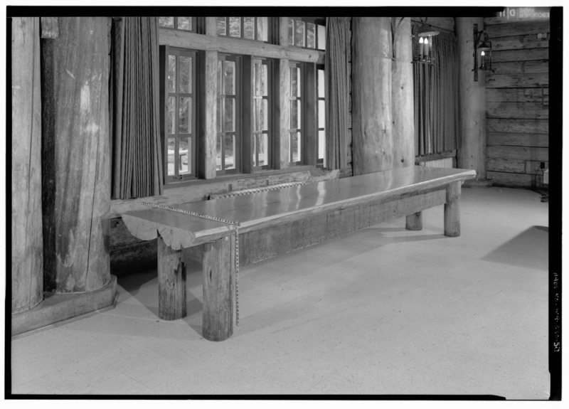 File:PERSPECTIVE VIEW OF TABLE, WITH SCALE - Mount Rainier National Park, Rustic Furnishings, Paradise, Pierce County, WA HABS WASH,27-PARA,2-50.tif