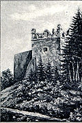 La vieille tour du château en 1892