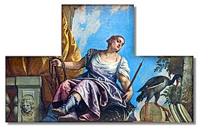 Paolo Veronese - Vigilanza - Decorazione del soffitto - Sala del Collegio - Palazzo Ducale Venezia (Vigilance)