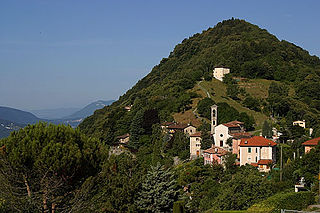 Brè Village in Ticino, Switzerland